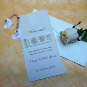 Hochzeitskarte LOVE