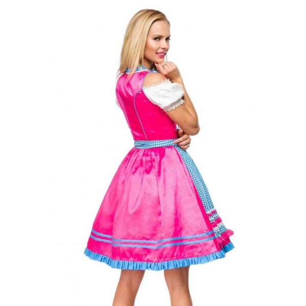 Farbenfrohes Dirndl mit Karoschürze von DIRNDLINE, Gr. XS - 3XL