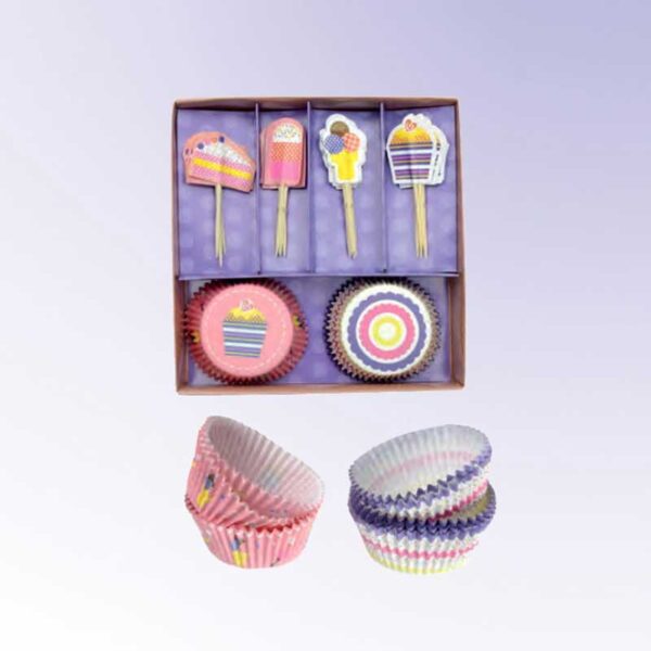 Cupcake - Muffins-Set - 48 Teile