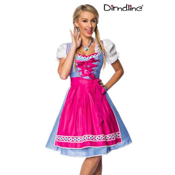 DIRNDLINE Karodirndl_blau-pink