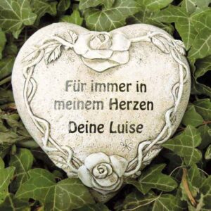 Grabschmuck Herz personalisiert