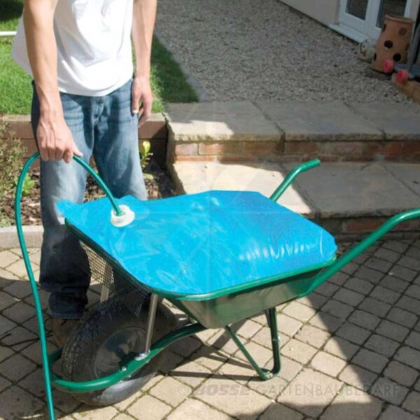 Schubkarren-Wassersack 80l - Alternative zum Gartenschlauch