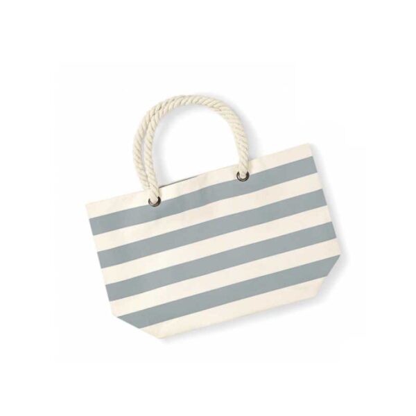 Shopper oder Beach Bag in maritimen Look, 3 Farbkombis