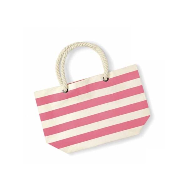 Shopper oder Beach Bag in maritimen Look, 3 Farbkombis