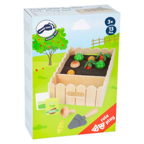 Spielset Garten aus Holz, 13 Teile