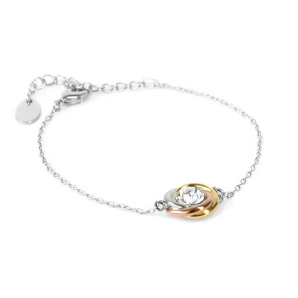 Braut-Schmuckset "Infinity Love", silber-goldfarben