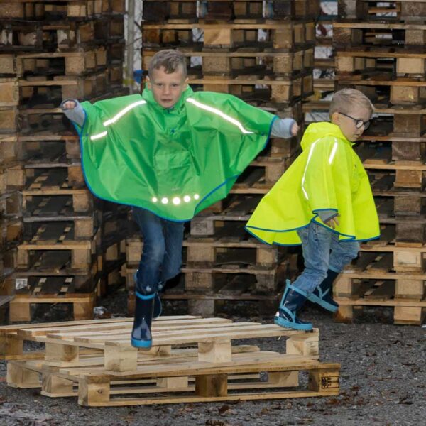 Kinder Regenponcho mit Kapuze, faltbar, in 4 Farben