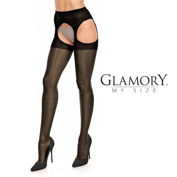 Glamory Strapsstrumpfhose schwarz no