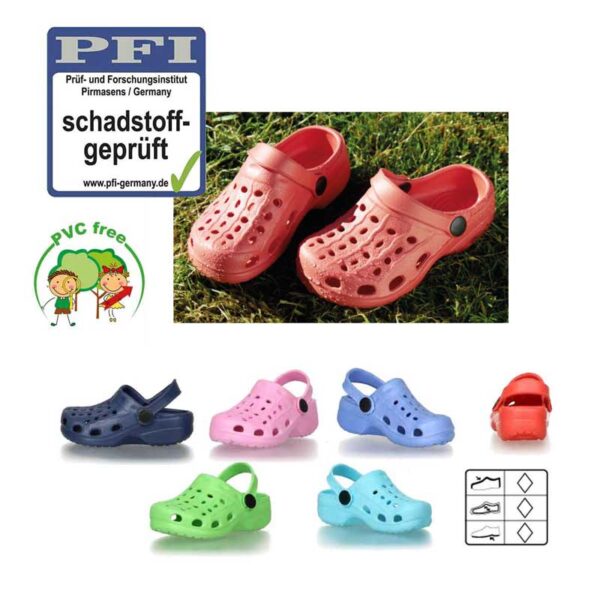 EVA-Clog PVC frei, in 6 Farben, Gr. 20 - 35