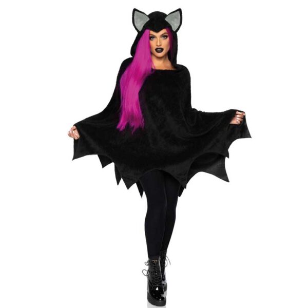 Leg Avenue Fledermaus Poncho mit Kapuze