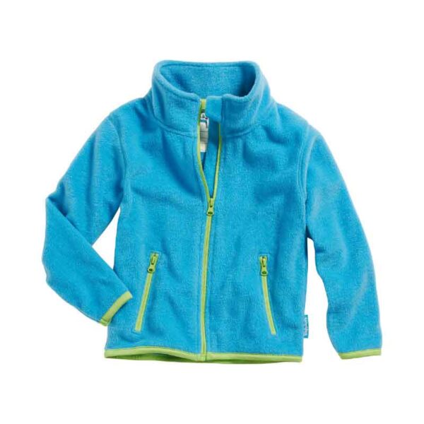 Baby - und Kinder Fleece-Jacke farbig abgesetzt in 4 Farben