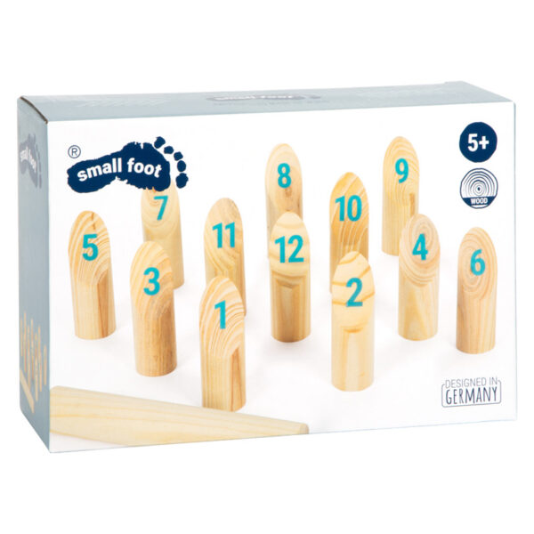 Wikingerspiel Kubb mit Zahlen Active