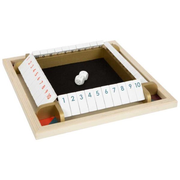 Würfelspiel Shut the Box, klassisches Würfelspiel für bis zu 4 Spielern