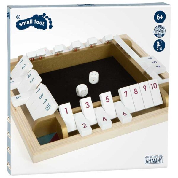 Würfelspiel Shut the Box, klassisches Würfelspiel für bis zu 4 Spielern