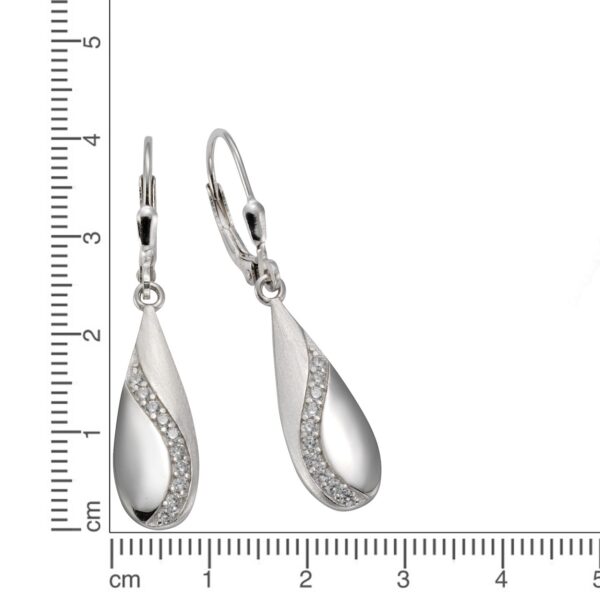 Ohrhänger aus 925 Sterling Silber mit Zirkonia