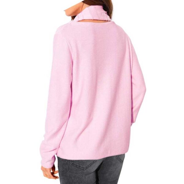 Ashley Brooke Designer-Pullover inkl. Schal, rosé Gr. 34 - 38