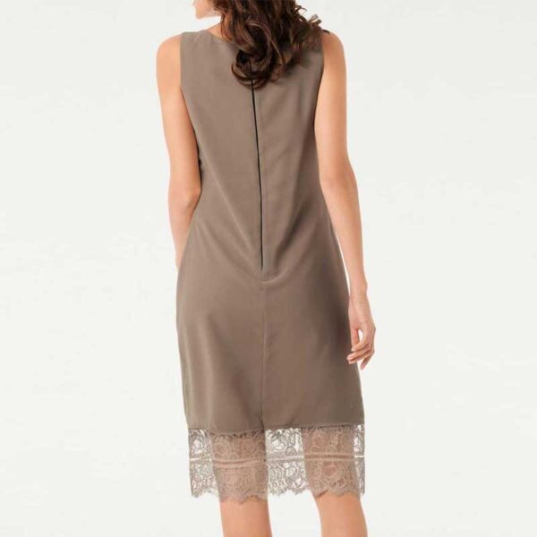 Ashley Brooke Designer-Chiffonkleid, taupe, Gr. 34 - 40