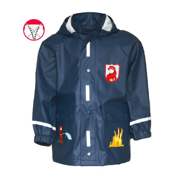 Regenjacke Feuerwehr von Playshoes, Gr. 80 - 140