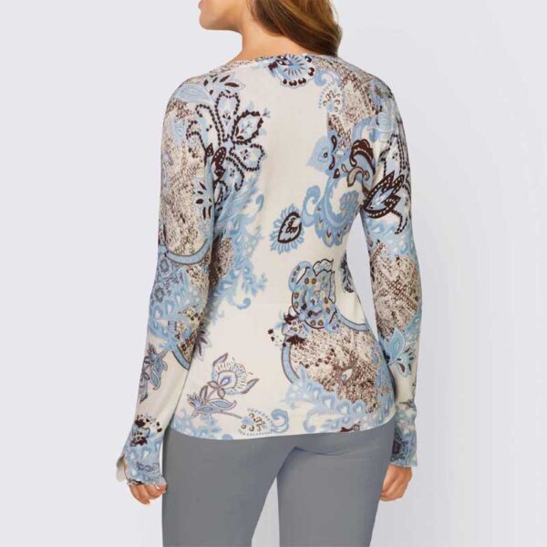 Ashley Brooke Designer-Paisley-Dessin-Pullover, Gr. 34 - 44