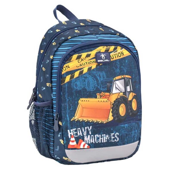 Belmil - Kiddy Plus Kindergarten Rucksack Baufahrzeuge