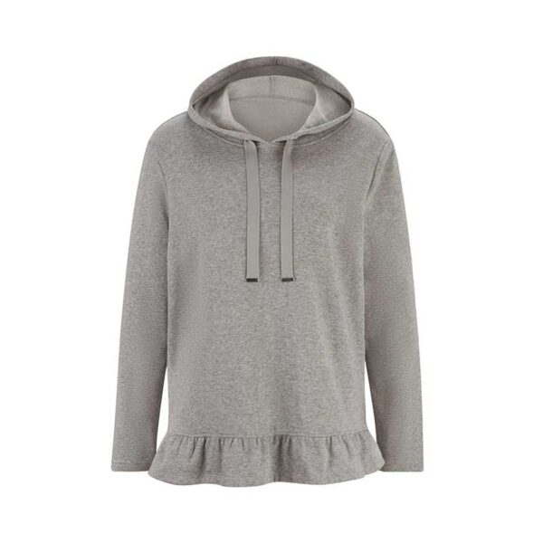 Linea Tesini Designer-Kapuzensweatshirt mit Rüschen, Gr. 34 - 40